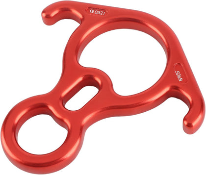 50kn Figure 8 Descender Rappelling Equipment, Climbing Descender Tree Climbing Gear for Rock Climbing Peak Rescue
