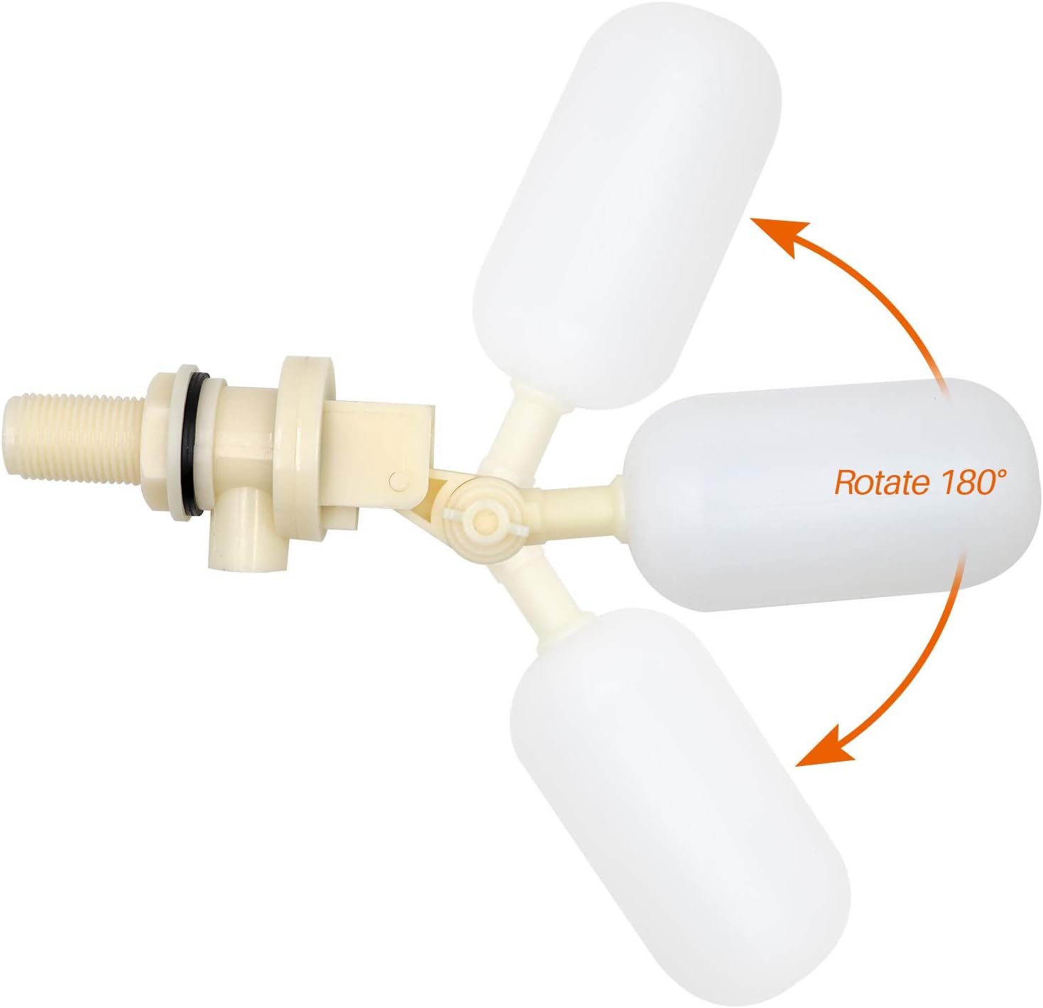 1/2 Inch Float Valve Kit Adjustable Arm Auto Water Level Control | PVC Float Ball Valve for Auto Fill For Water Tank