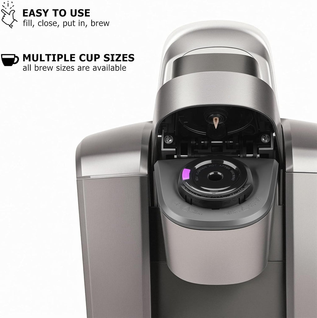 Reusable K Cup Coffee Filters for Keurig, 2 Pack | Fits K-Classic, K-Compact, K-Duo, K-Latte, K-Select, Keurig 1.0 &