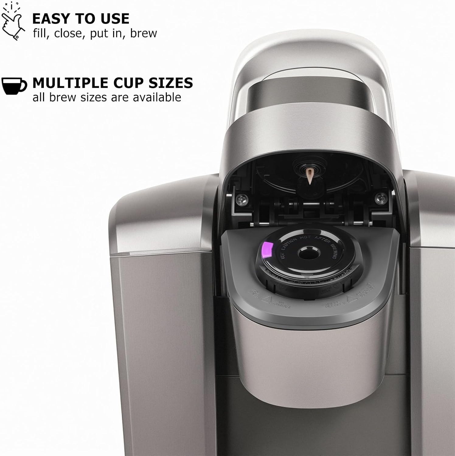 Reusable K Cup Coffee Filters for Keurig, 4 Pack | Fits K-Classic, K-Compact, K-Duo, K-Latte, K-Select, Keurig 1.0 &