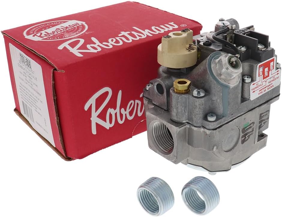 PRYSM ROBERTSHAW 700-506 HVAC Gas Valve Compatible with LENNOX, FRYMASTER, Replacement for 10P36, 8072428, VS810A1054