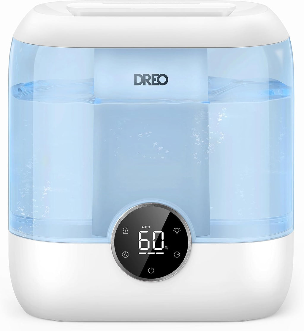 6L Humidifiers for Bedroom, 60H Runtime, 28 dB Quiet, HM524, Blue | Precise Humidity Control, Easy to Refill & Clean