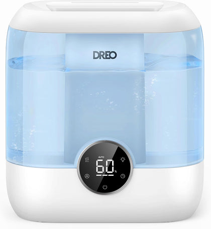 Humidifiers for Bedroom, 6L Top Fill Supersized Cool Mist Humidifier for Large Room, 60 Hour Runtime, Quiet