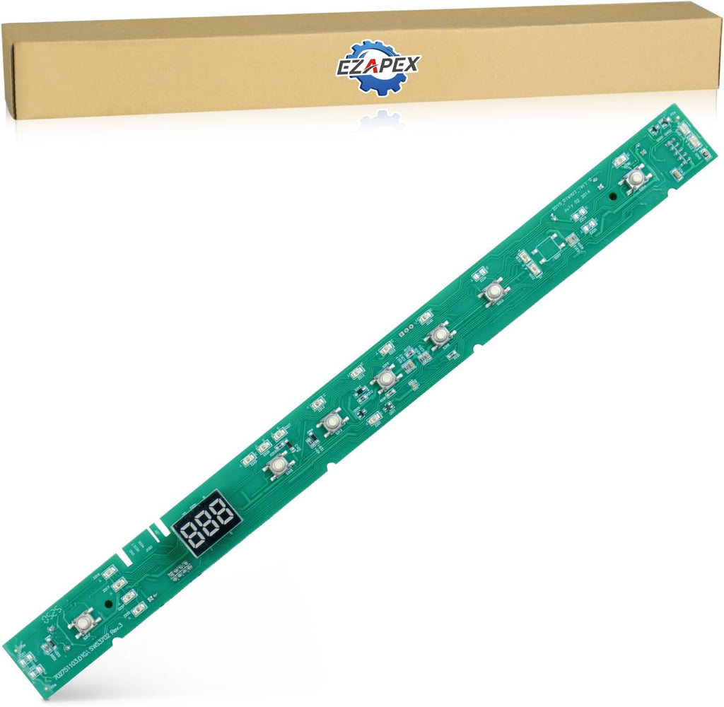 WD21X23461 WD21X31910 Dishwasher User Interface Control Board Compatible with GE Dishwasher User Interface Assembly Replaces WD21X10499 WD21X10502 WD21X10503 AP7204355