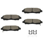 Front Ceramic Brake Pad Set ACZCR Brake Pads w/Hardware:D1896-9124