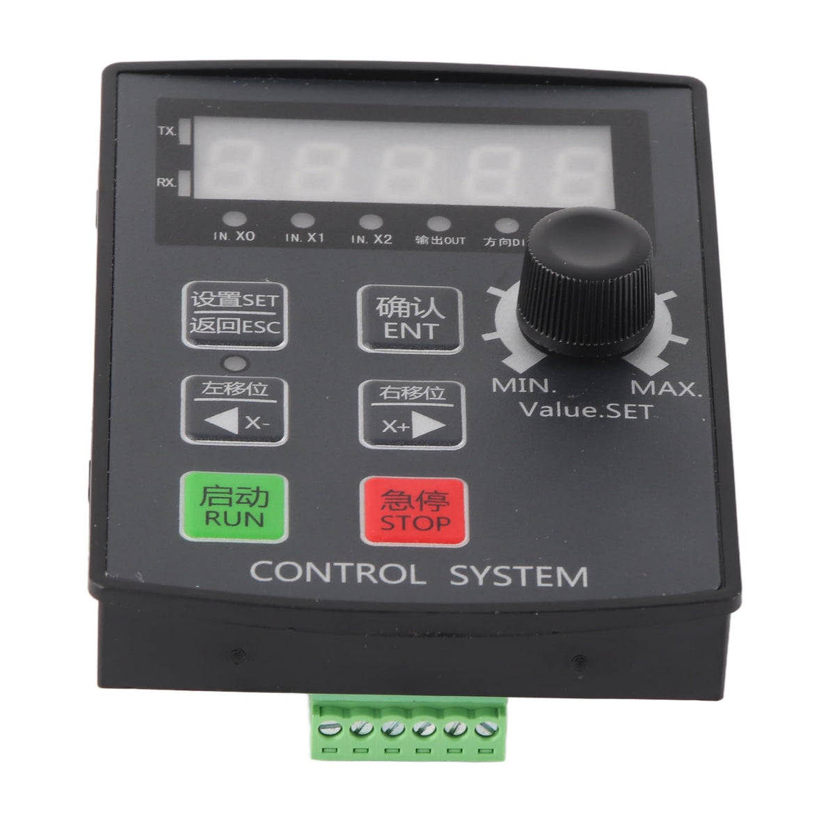 Stepper Servo Motor Controller, 5-Digit Display DC 12-24V