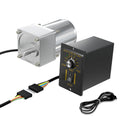 High Torque AC Motor with Gearbox (180K), 110V Reversible Electric Gear Motor Low Speed 7.5rpm & Variable Speed Control Kit for Printing Industry