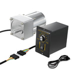 High Torque AC Motor with Gearbox (180K), 110V Reversible Electric Gear Motor Low Speed 7.5rpm & Variable Speed Control Kit for Printing Industry