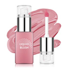 Liquid Blush Stick for Cheeks, Cream Matte Finish Face Makeup -Nude Red
