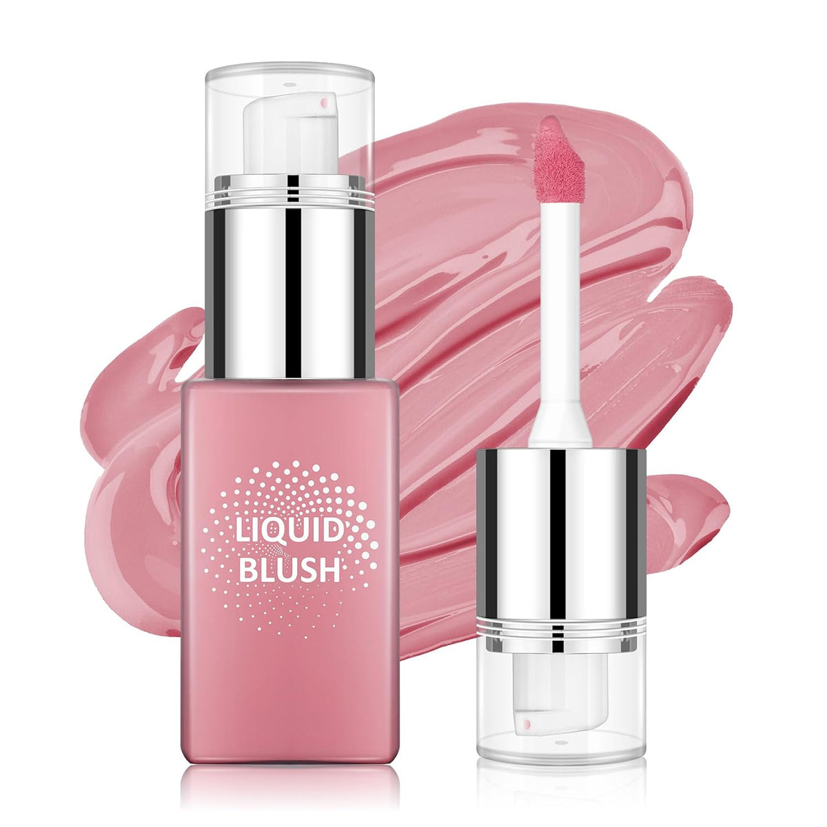Liquid Blush Stick for Cheeks, Cream Matte Finish Face Makeup -Nude Red