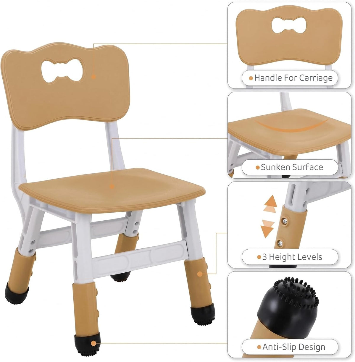 Kids Activity Table and Chairs, 4-in-1 Large Building Block Play Table