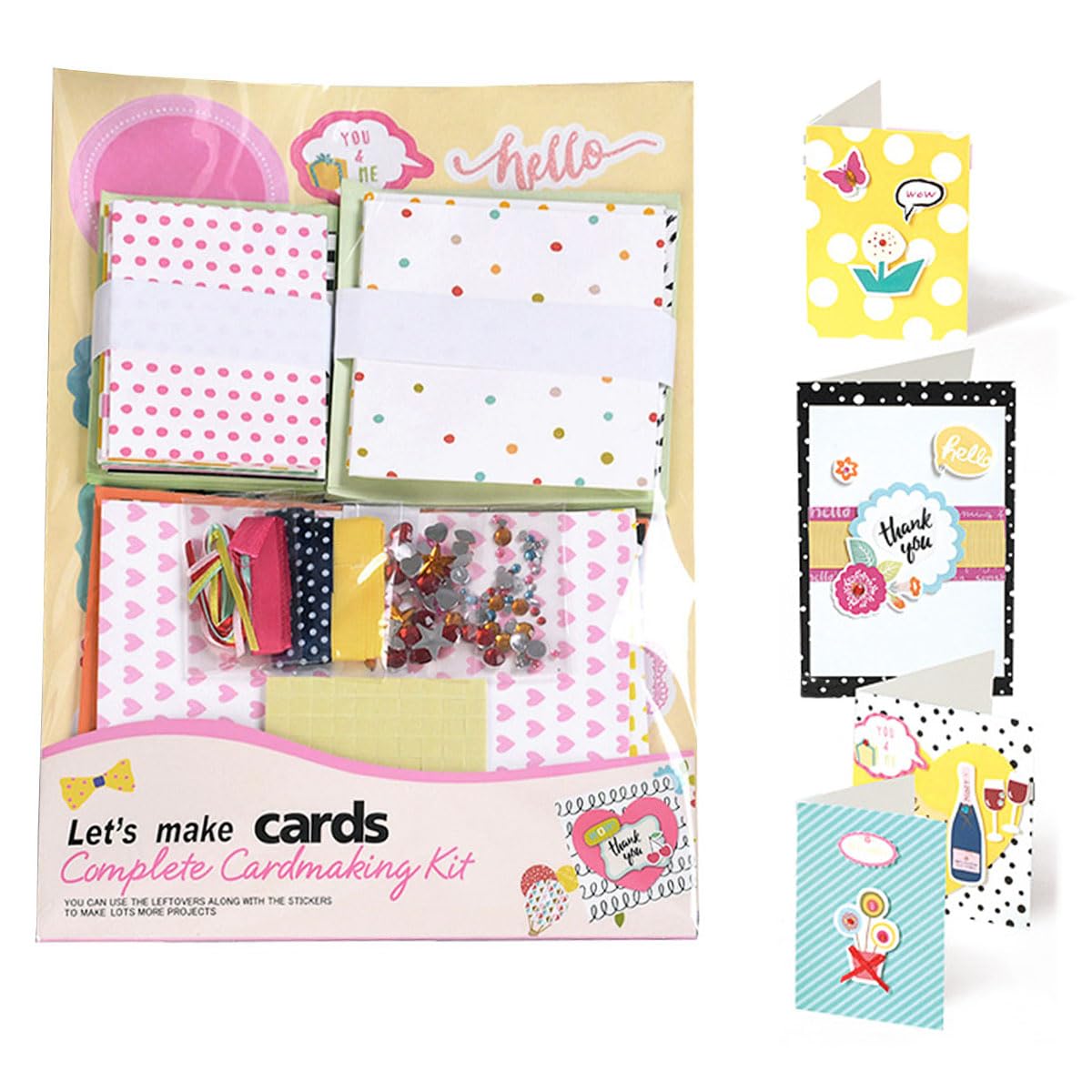 Greeting Card Making Supplies Envelope Kit Gift Anniversary Craft