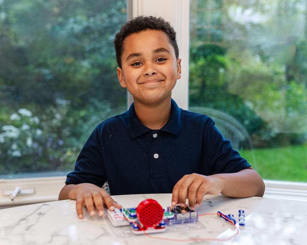 STEM Toy Radio KIT | for Kids 8+ yrs | Electronics KIT | Science KIT for Kids | DIY STEM KIT | SNAP Circuits STEM, Red