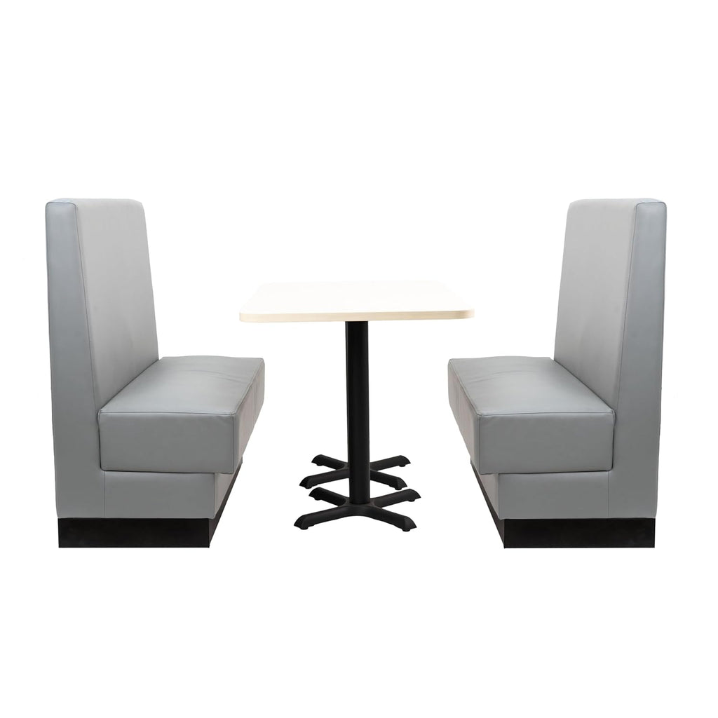FDP Pro Series Single-Sided Restaurant Booth - Dark Gray, 15425-DG