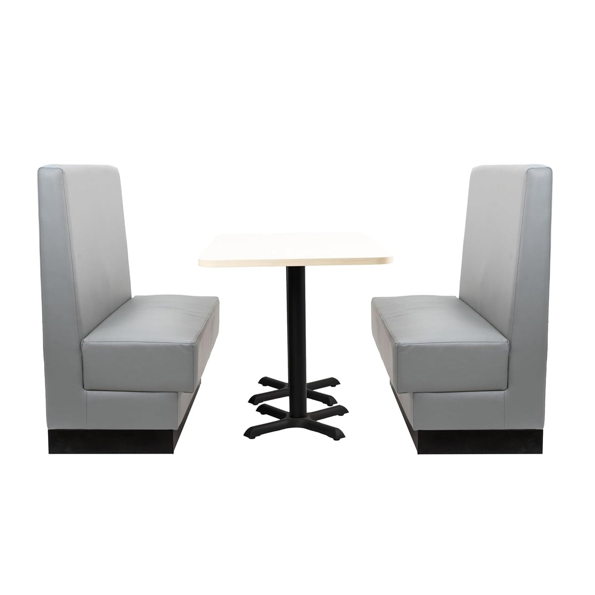 FDP Pro Series Single-Sided Restaurant Booth - Dark Gray, 15425-DG