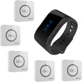 Wireless Service Calling System, 5 Buttons & 1 Watch Receiver