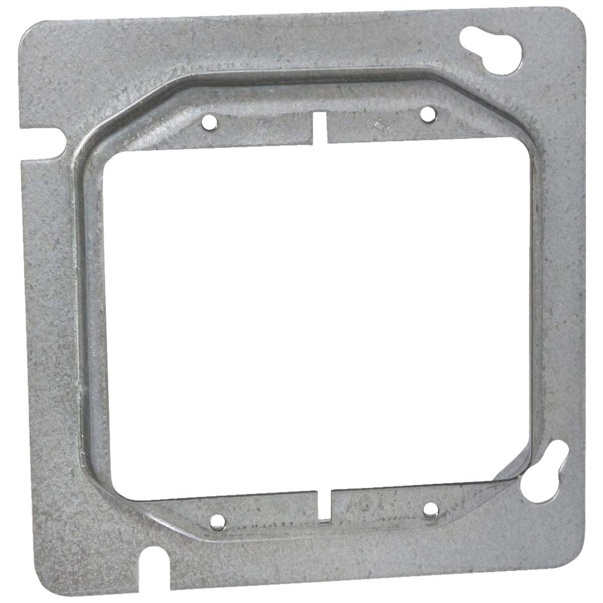 Steel City 72C17 Device Cover, Square, Raised, 4-11/16-Inch, Galvanized, 25-Pack