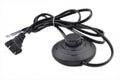 Foot Pedal Push Switch Inline Lamp Light On-off Control Footswitch with Wire Plug (Black)