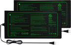 10"x20" Seedling Heat Mat for Seed Starting and Germination,2 Pack | Durable Waterproof Hydroponic Heating Pad with
