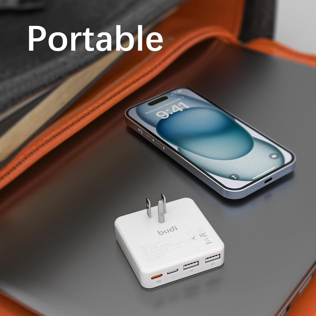 Flat USB C Wall Charger, 34W 4-Port USB Charger Block, Fast Charging Block with 20W Port Power Delivery and Dual