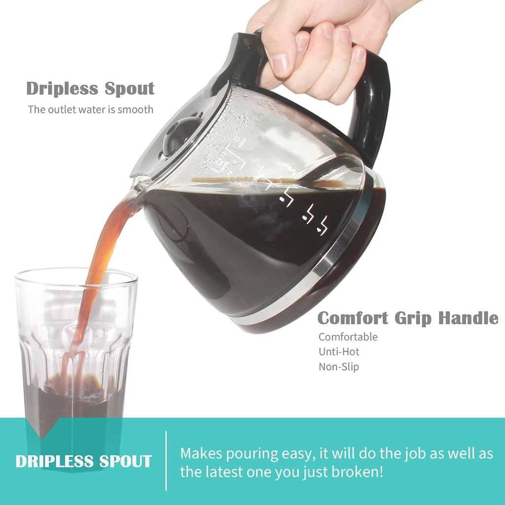 12-Cup Coffee Carafe Replacement for Black and Decker Coffeemaker