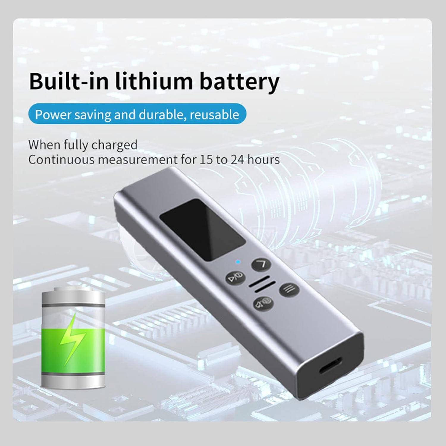 Nuclear Radiation Detector, High Sensitivity β γ X Radiation Monitor TFT Safety Alarm Handheld Radiation Dosimeter DC