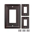 Light Switch Cover Plate，3 Pack bronze outlet covers