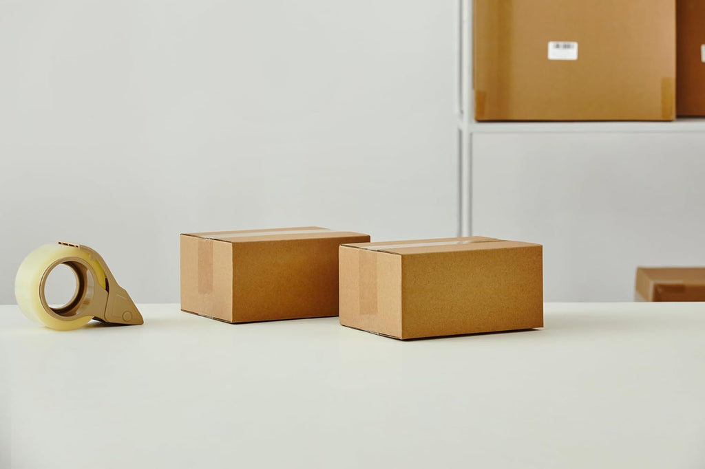 25 Packs Small Shipping Boxes 8X6X4 Inches, Kraft Corrugated Cardboard Boxes