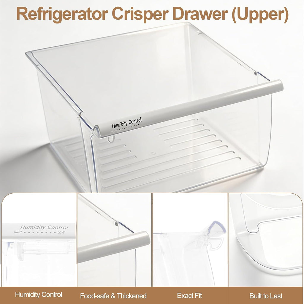 WRS335FDDB02 ED5LHAXWS07 Crisper Drawer (Upper) for Whirl-pool Refrigerator