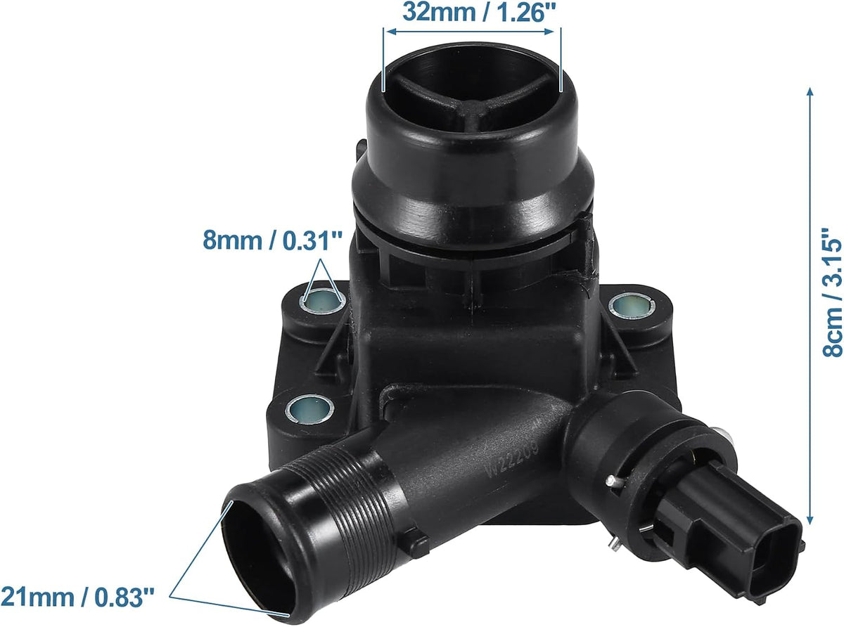 X AUTOHAUX Thermostat Housing Assembly LR006071 Engine Coolant Thermostat Housing Assembly for Volvo XC60 S60 V60 S80 V70 XC70 for Land Rover LR2