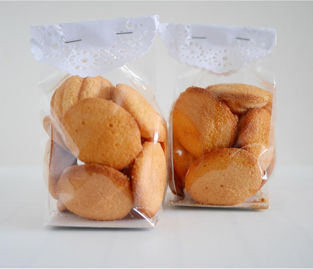 Gusseted Flat Bottom Cellophane Bags 3x2x8 In 50Pcs