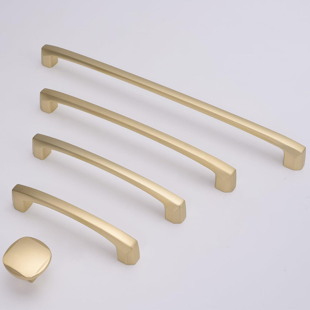 6 Pack 7.5 Inch Brushed Brass Kitchen Cabinet Handles