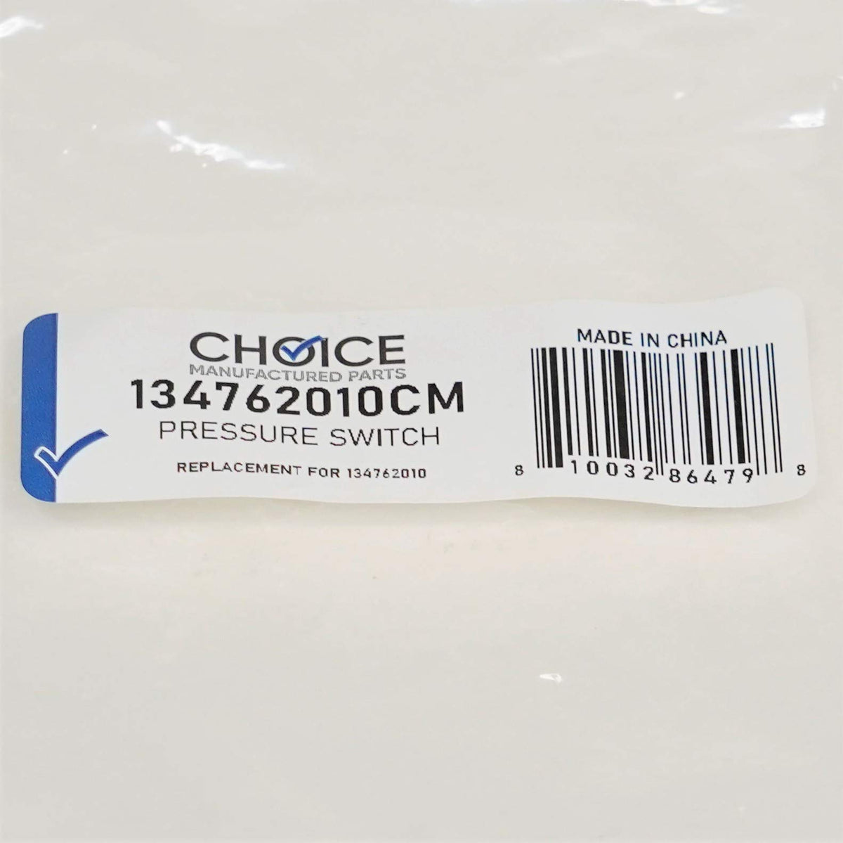 Choice Parts 134762010 for Electrolux Frigidaire Washing Machine Pressure Switch