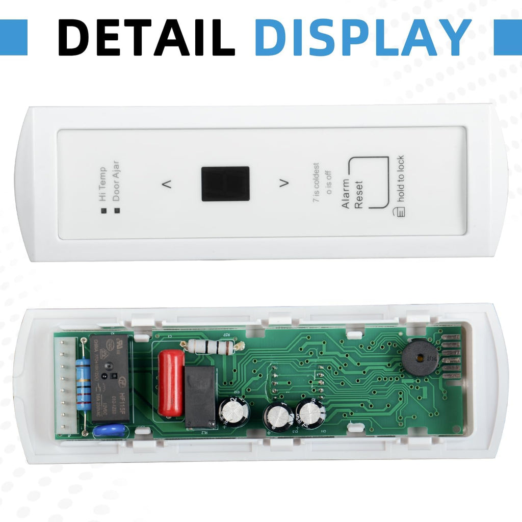 297370600 Upgraded Freezer User Control Display Board Assembly Compatible with Frigidaire Crosley Electrolux Gibson Kelvinator Kenmore Replaces 297241800 297366100 297345500 2020880 PS3502428