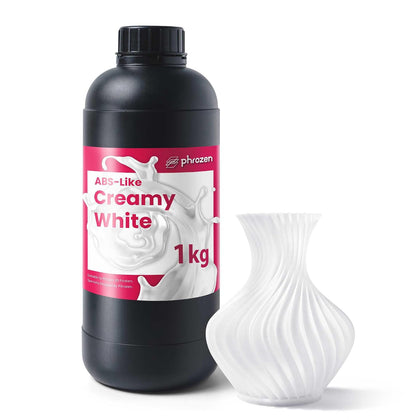 ABS-Like 3D Printer Resin [Creamy White], 405nm DLP LCD UV-Curing Photopolymer Resin for General Modeling