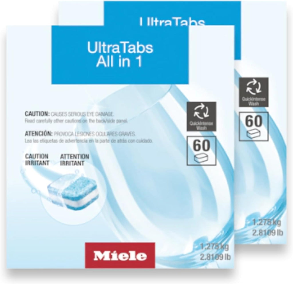 UltraTabs All-in-One Dishwasher Detergent Tabs, Compatible with All Dishwashers, 60 Tabs, 2 Pack