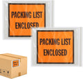 PSBM 2000 PCS 7 x 5.5 Inch Orange Full Face Packing List Enclosed Bags, Shipping Mailing Envelopes and Packing Slip
