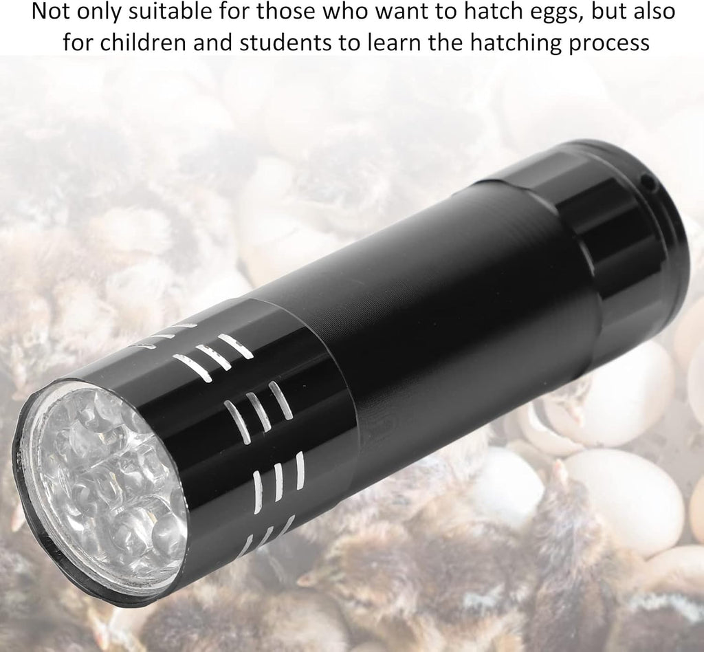 Egg Candler Tester, 9 Lamp Safe Cool Light Egg Candler LED Light Candling Lamp with Lanyard for Chickens Geese Cranes