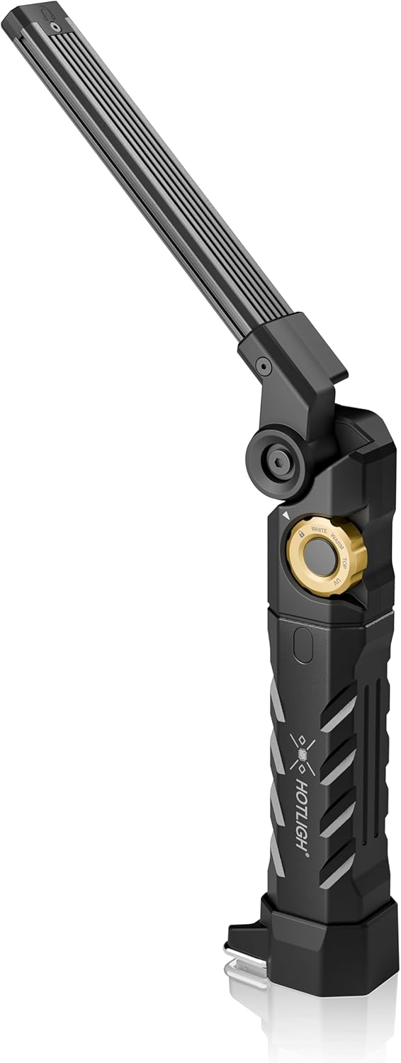 ZF7885 5000mAh Rechargeable Work Light - 1500 LM Magnetic Flashlight, 4 Mode Mechanic Light with 395nm UV Lighting
