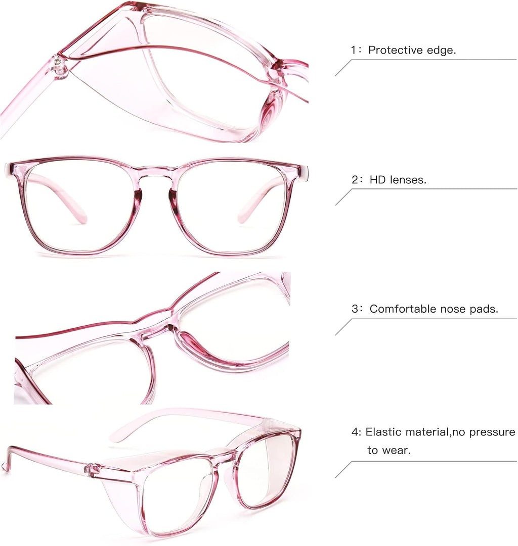 Anti-Fog Safety Goggles Anti-Blue Light Saftey Glasses Anti-Dust Protective Eyewear for Women and Men