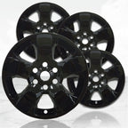 18" 4pc Gloss Black Wheel Skins for Dodge RAM 1500 5 Spoke Wheel 19-2026