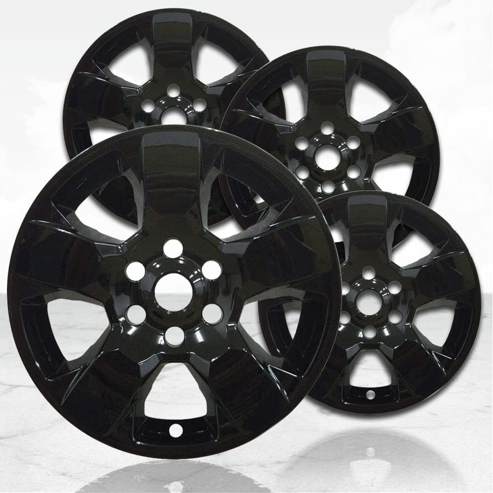 18" 4pc Gloss Black Wheel Skins for Dodge RAM 1500 5 Spoke Wheel 19-2026