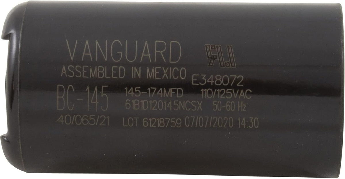 Vanguard BC-145, 145-174 MFD, 110-125VAC, Capacitor