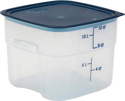 FreshPro 12 Quart (QT) Food Storage Container with Lid (Restaurant Grade) - for Food Prep, Commercial Kitchen, Pet