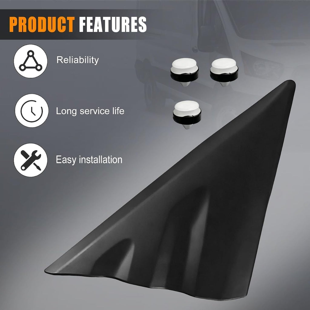Right Side Exterior Fender Upper Molding Mirror Trim Fit for Ford Transit | Driver Side Fit for Ford Transit-150
