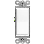 ENERLITES White Single Pole Decorator Paddle Light Switch, 15A, 1 Pack
