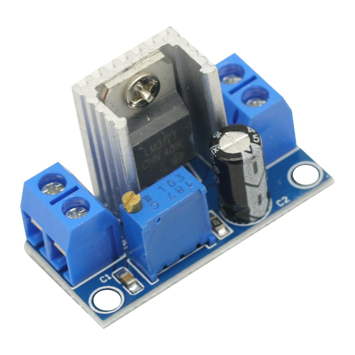 3PCS LM317 Adjustable Voltage Regulator Power Supply LM317 DC-DC 4.2-40V to 1.2-37V Step Down Buck Converter Board Module