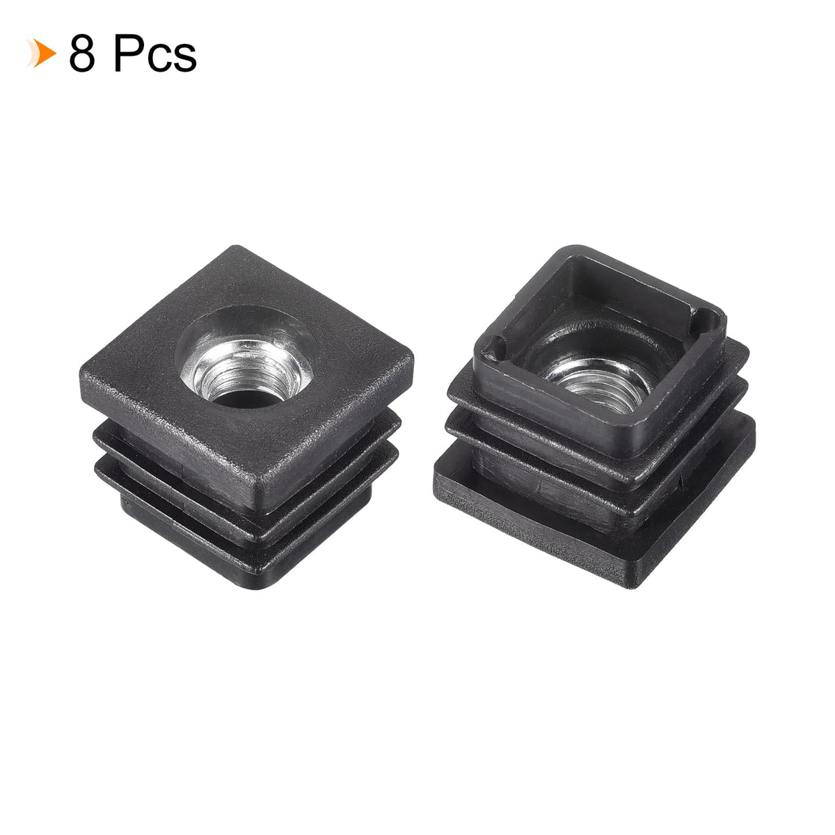 uxcell 8Pcs M8 Thread Inserts for Square Tubes for 18x18mm ID Tube