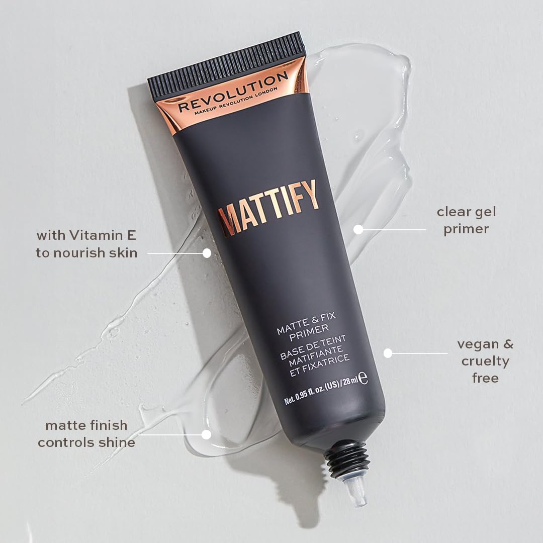 Mattify Matte and Fix Face Primer, Lightweight & Translucent Formula, for a Smooth Complexion, Vegan & Cruelty-Free