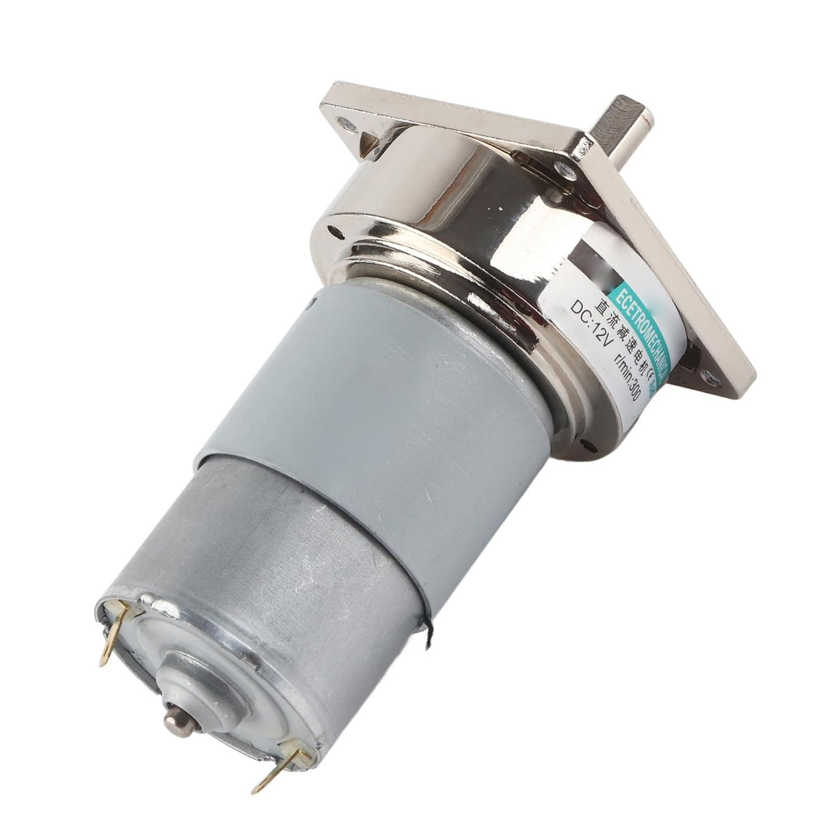 Jiawu 35W 12V DC Geared Motor, Adjustable Speed Large Torque (300 RPM)